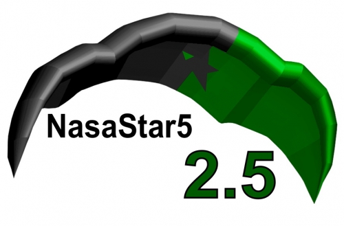 2.5sqm NASA STAR -5- (kite only)